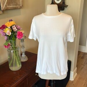 Classic White Women's Cotton Knit Shirt